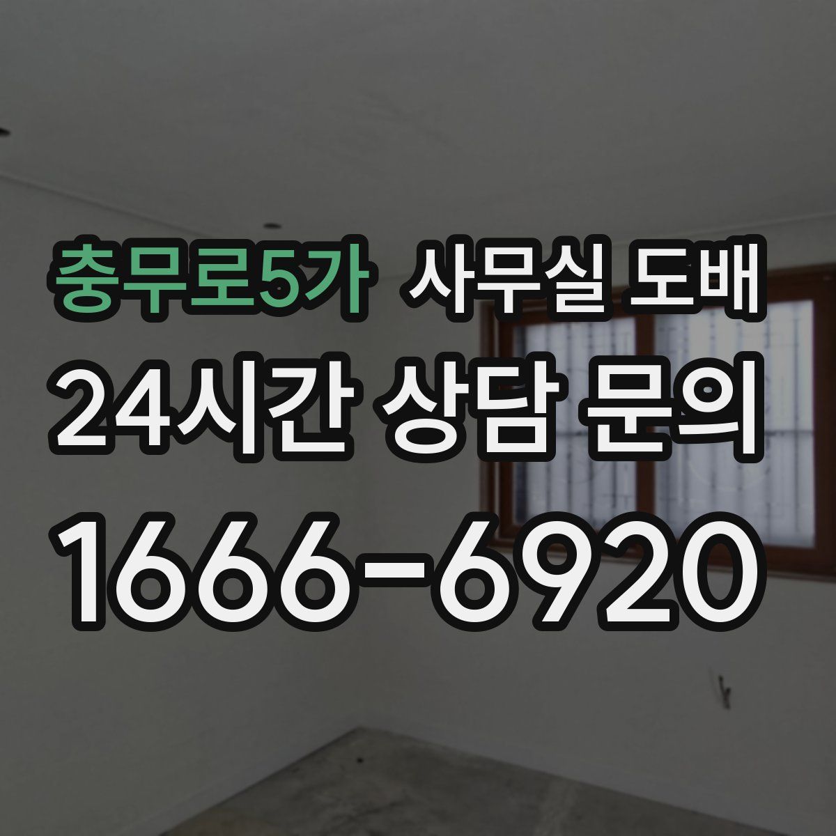 충무로5가 사무실 도배