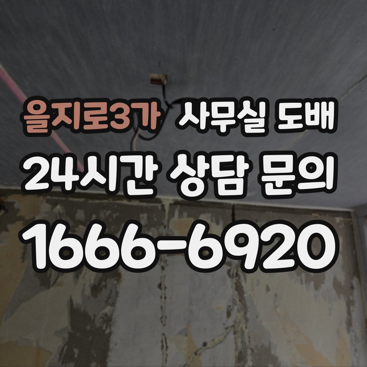 을지로3가 사무실 도배