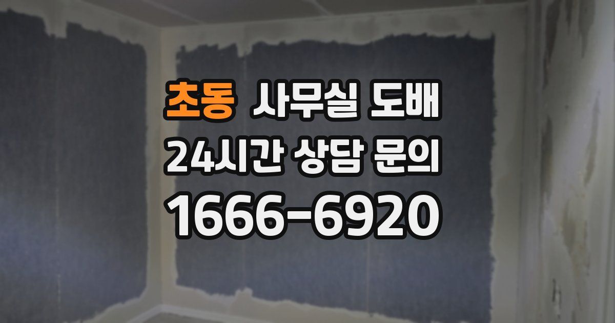 초동 사무실 도배