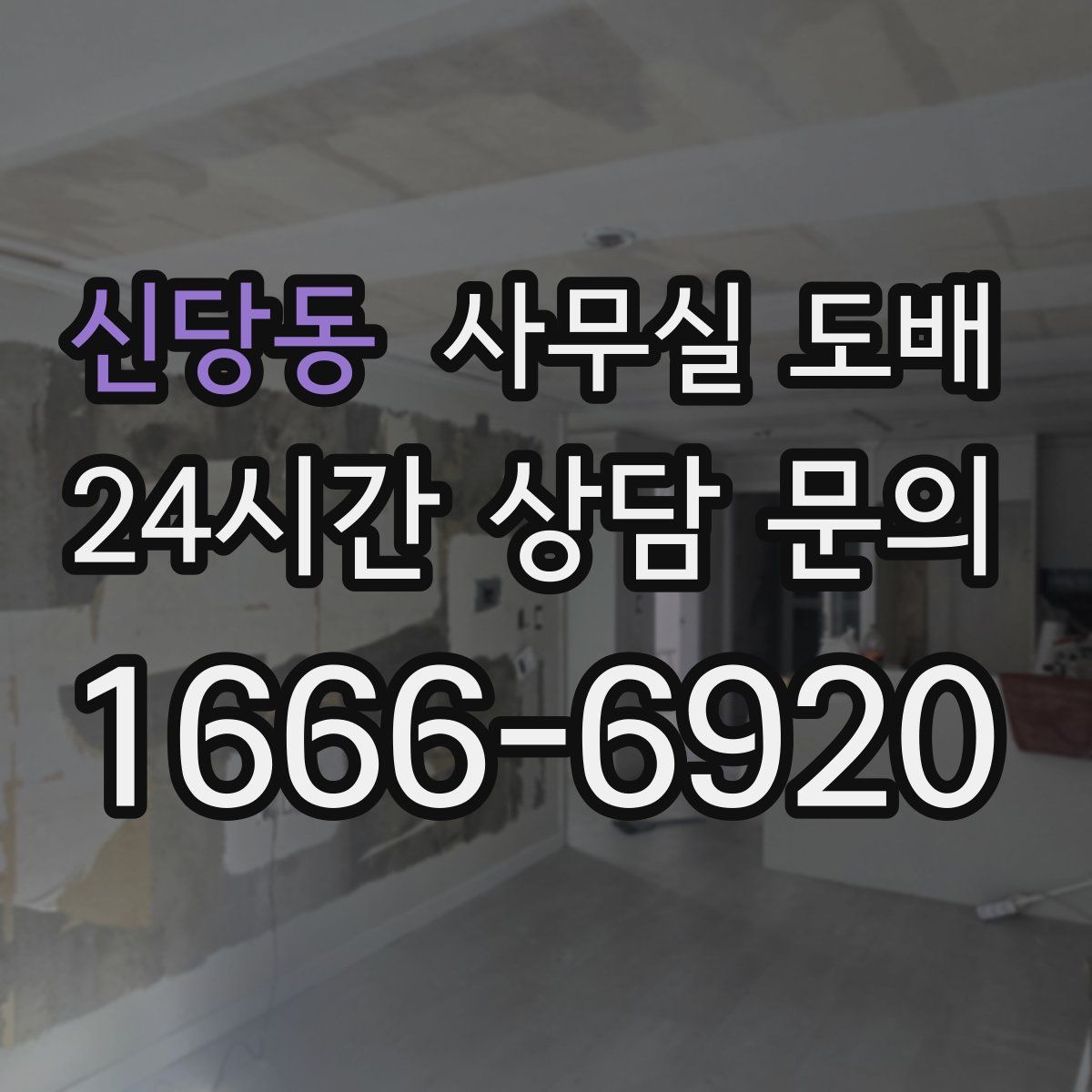 신당동 사무실 도배