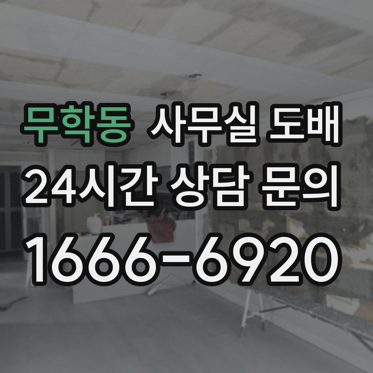 무학동 사무실 도배