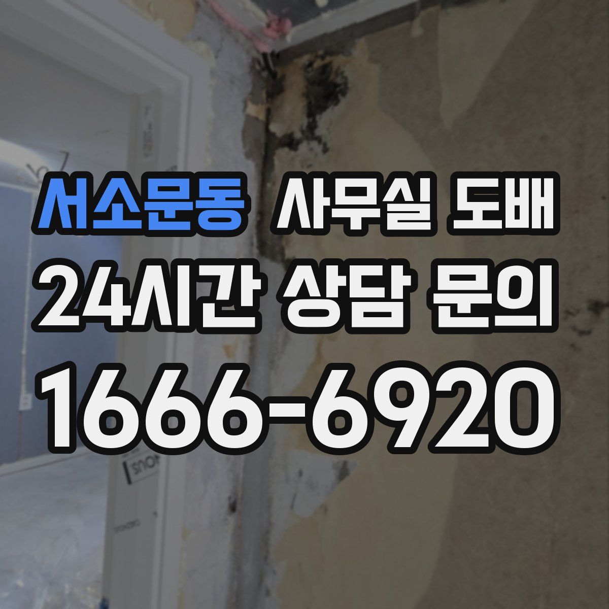 서소문동 사무실 도배