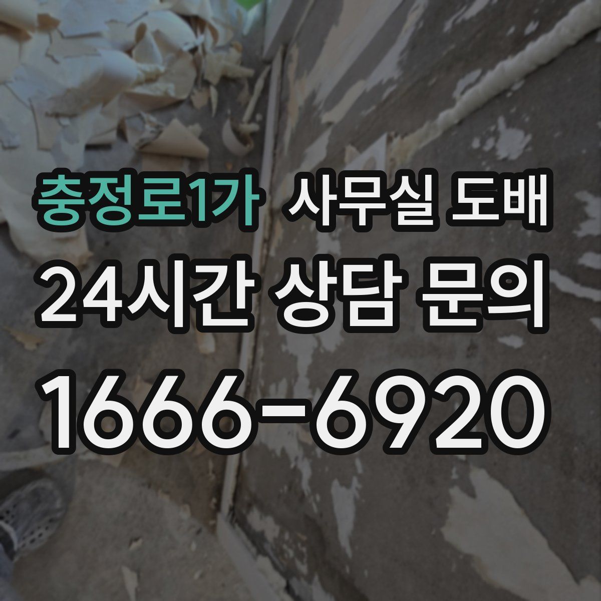 충정로1가 사무실 도배
