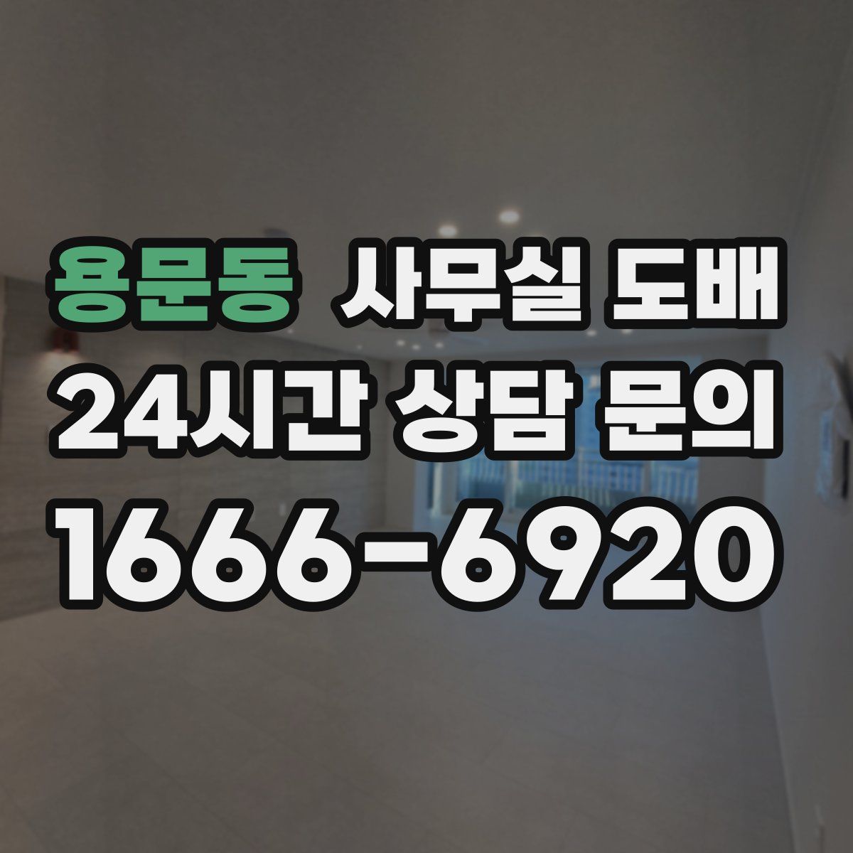 용문동 사무실 도배