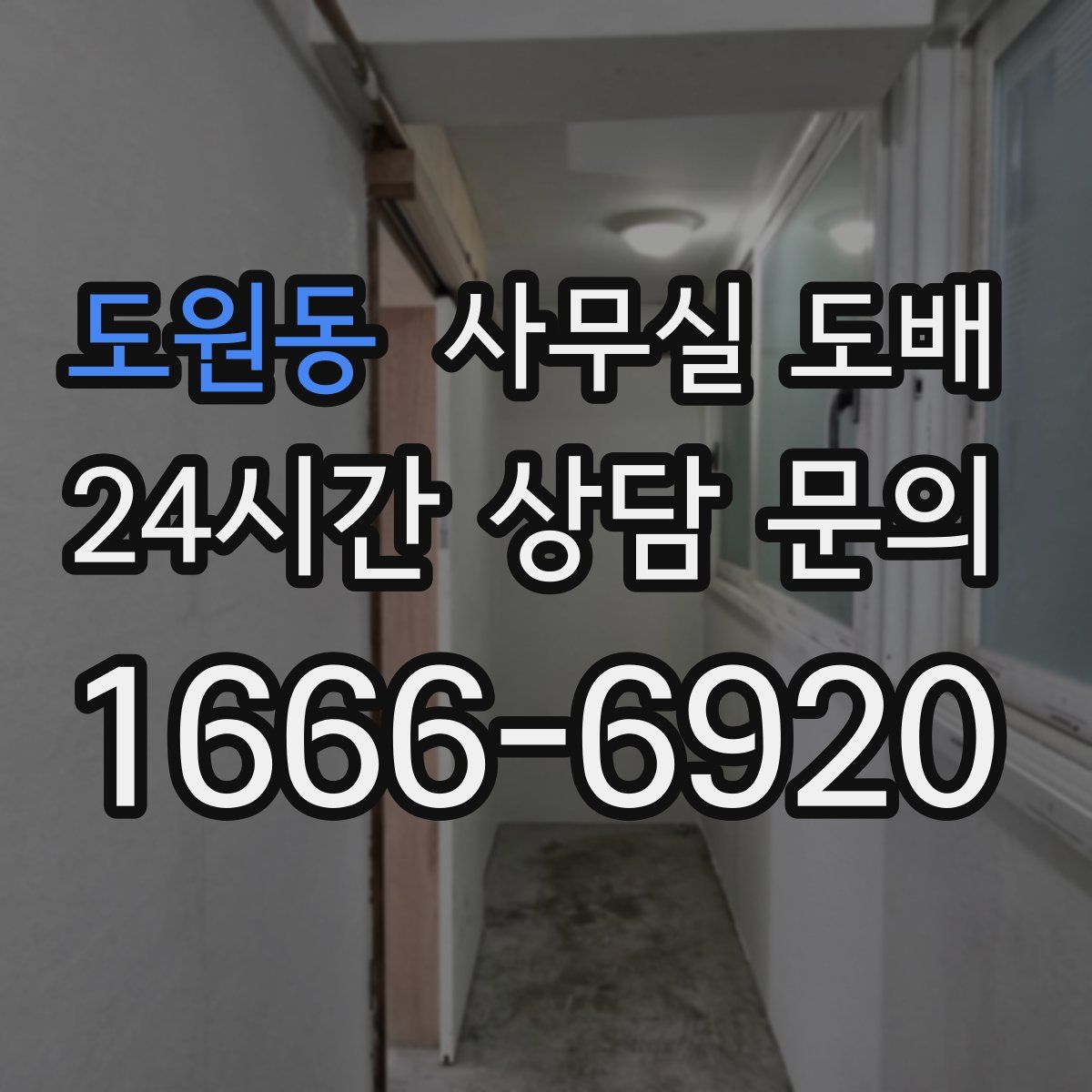 도원동 사무실 도배