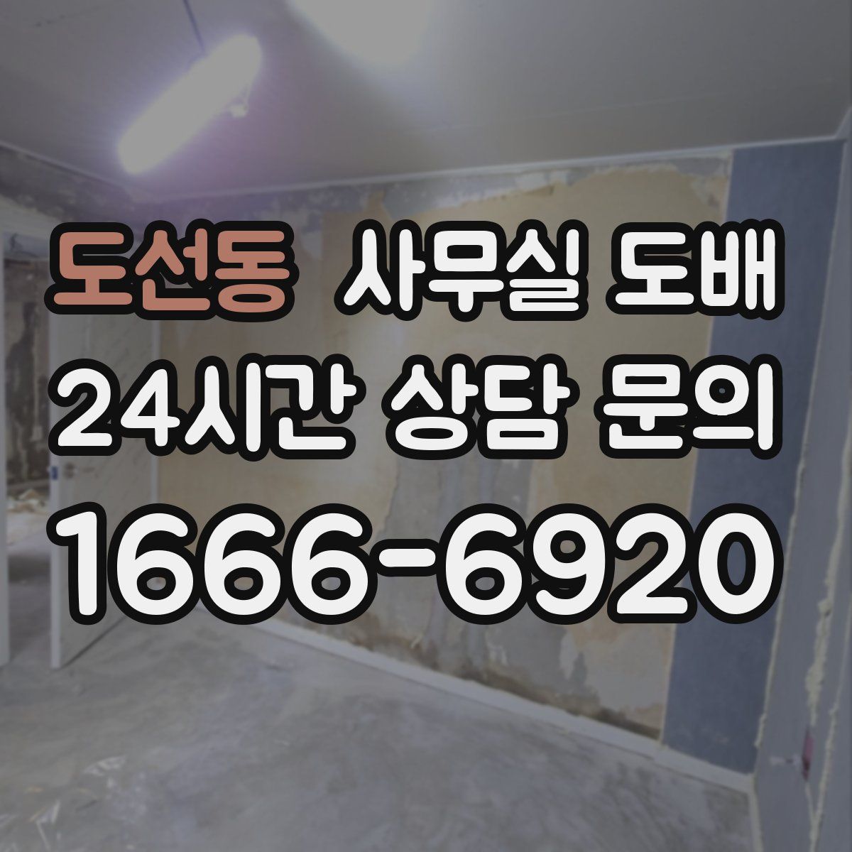 도선동 사무실 도배