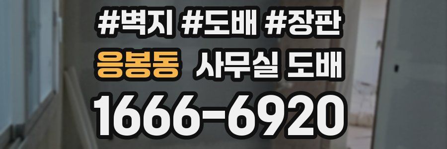 응봉동 사무실 도배