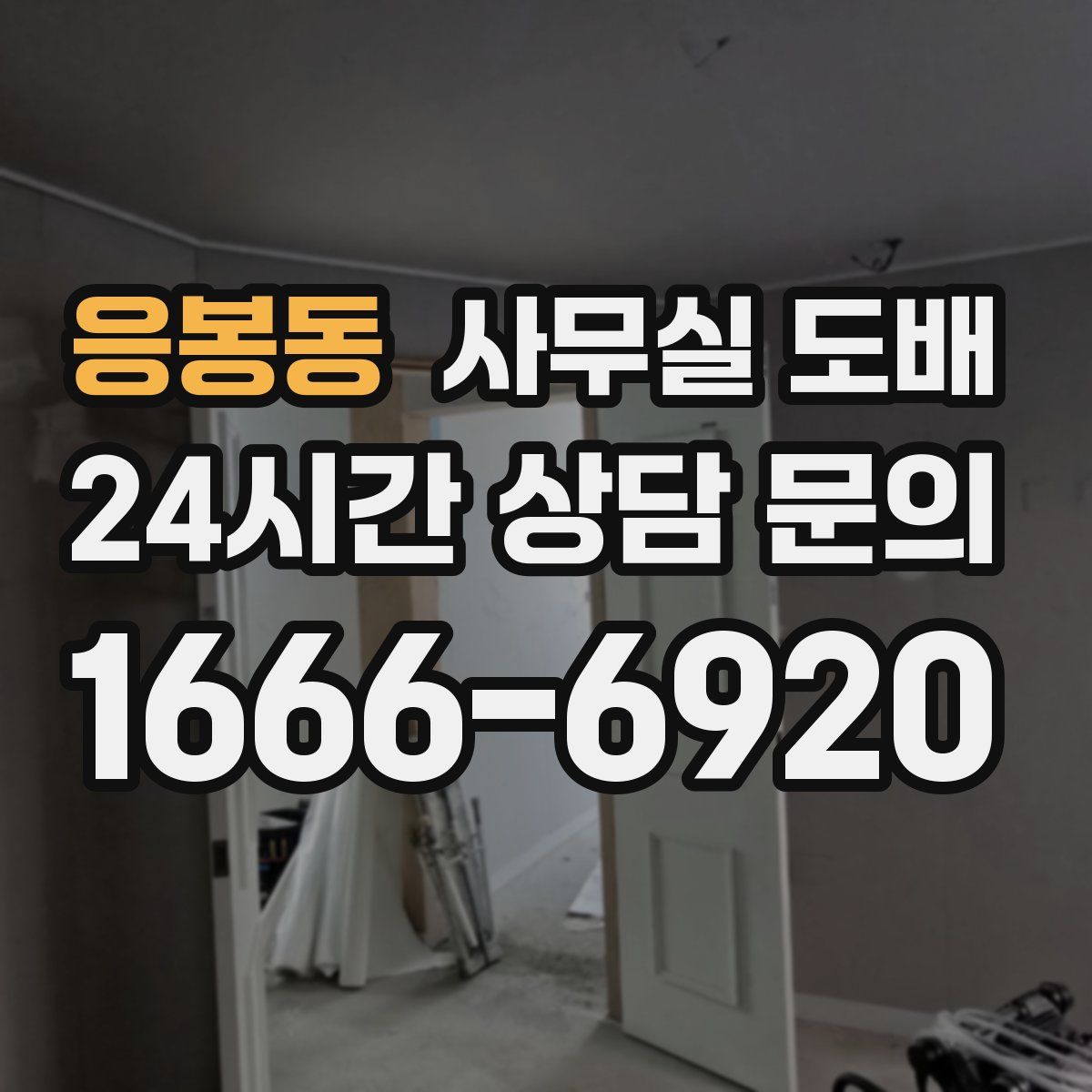 응봉동 사무실 도배