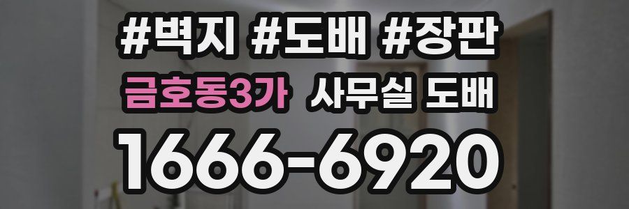 금호동3가 사무실 도배