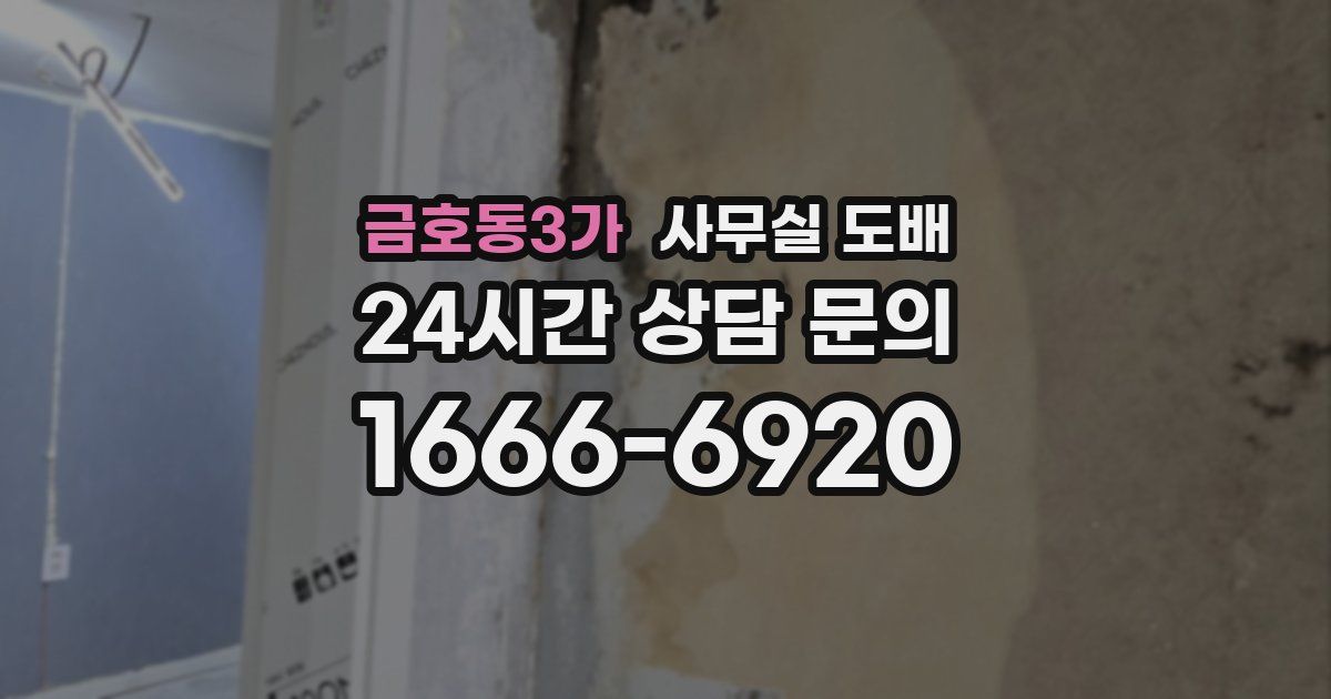 금호동3가 사무실 도배