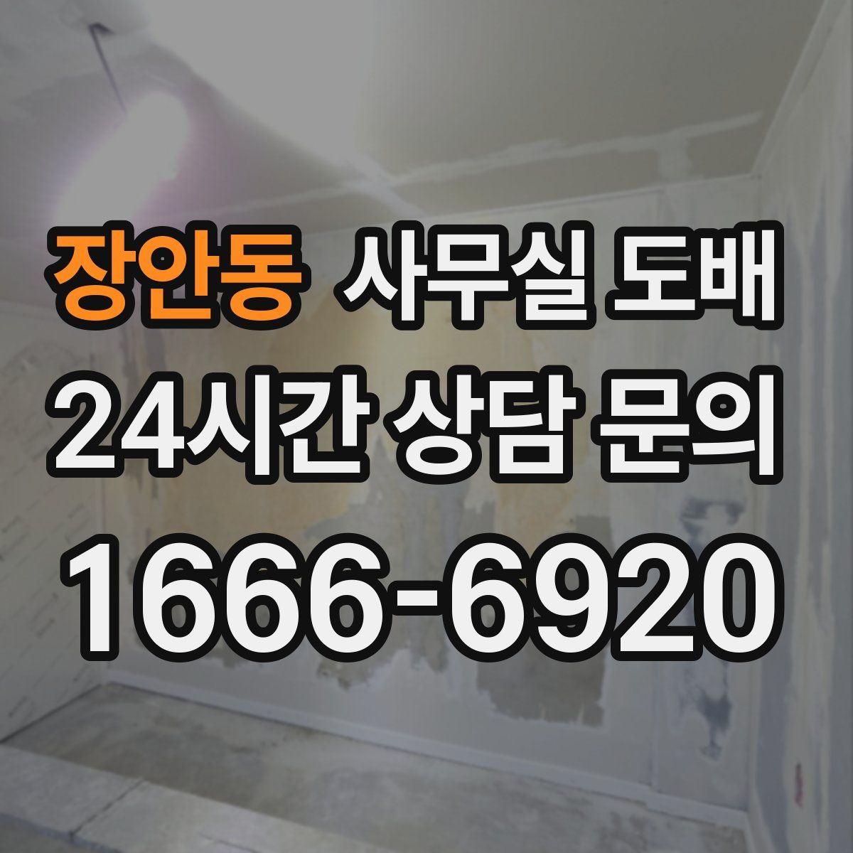 장안동 사무실 도배