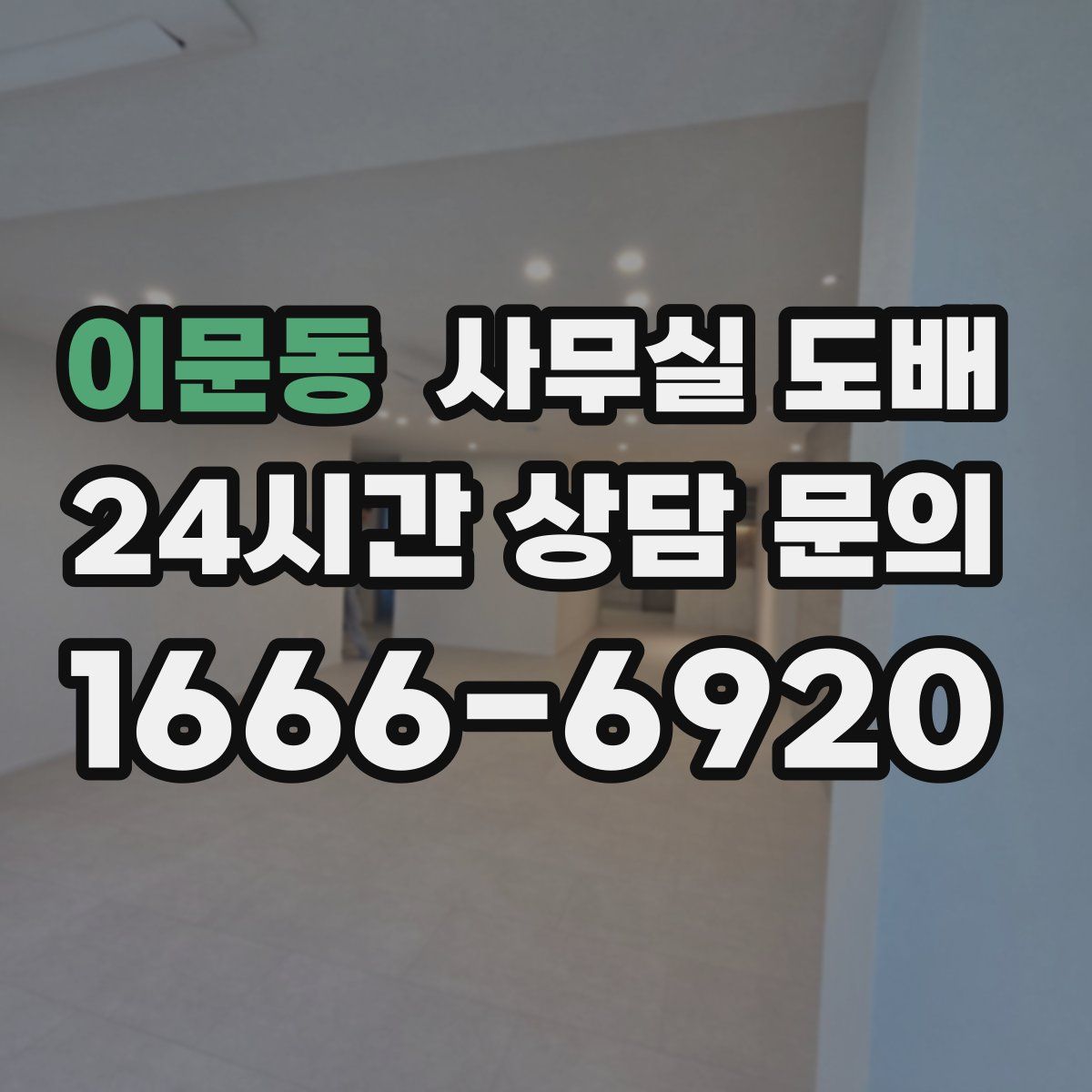 이문동 사무실 도배