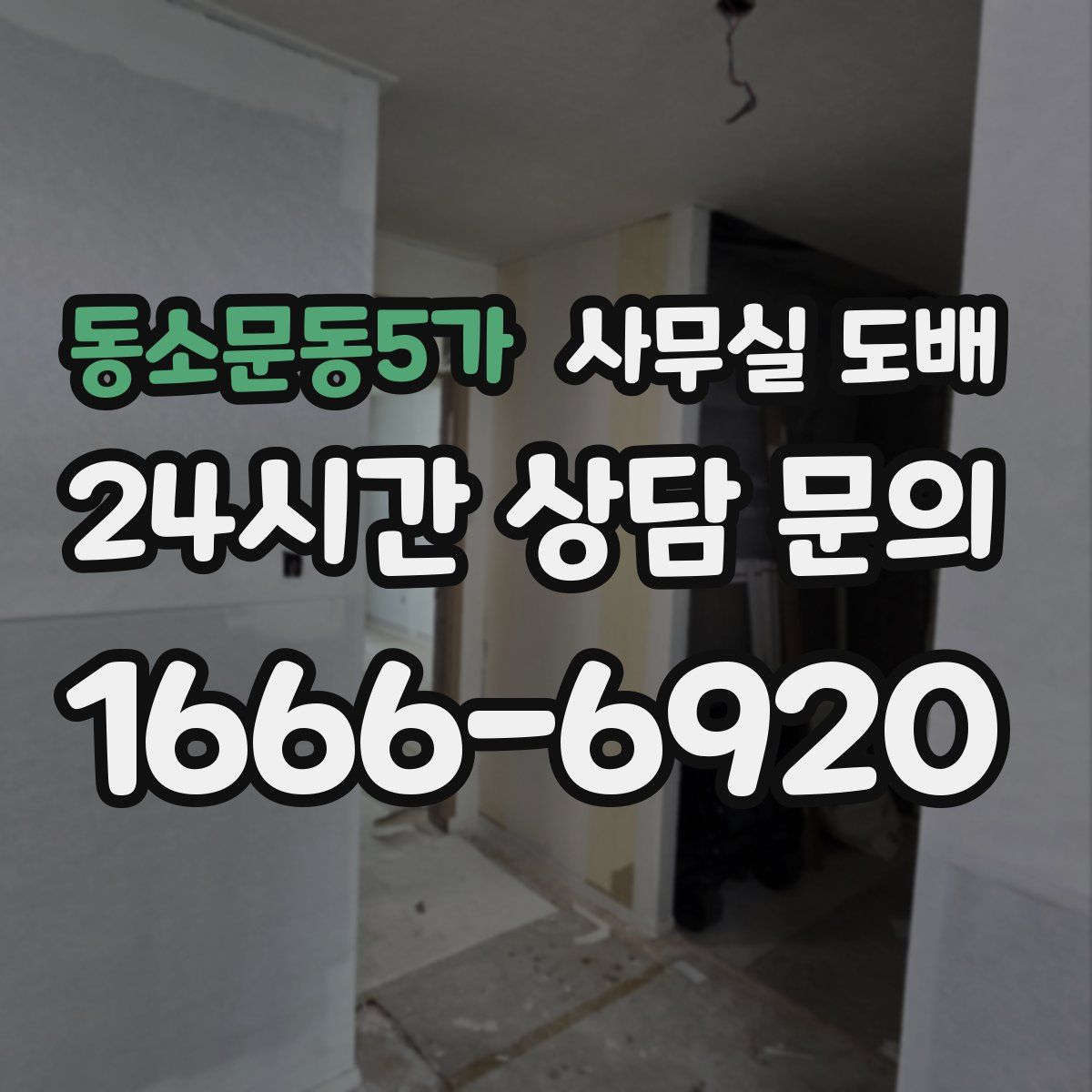 동소문동5가 사무실 도배