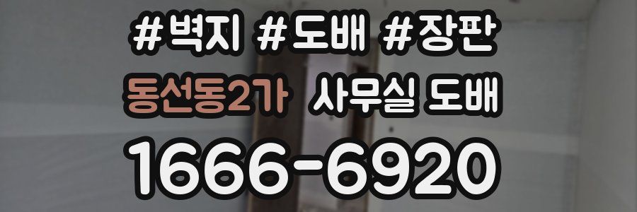 동선동2가 사무실 도배
