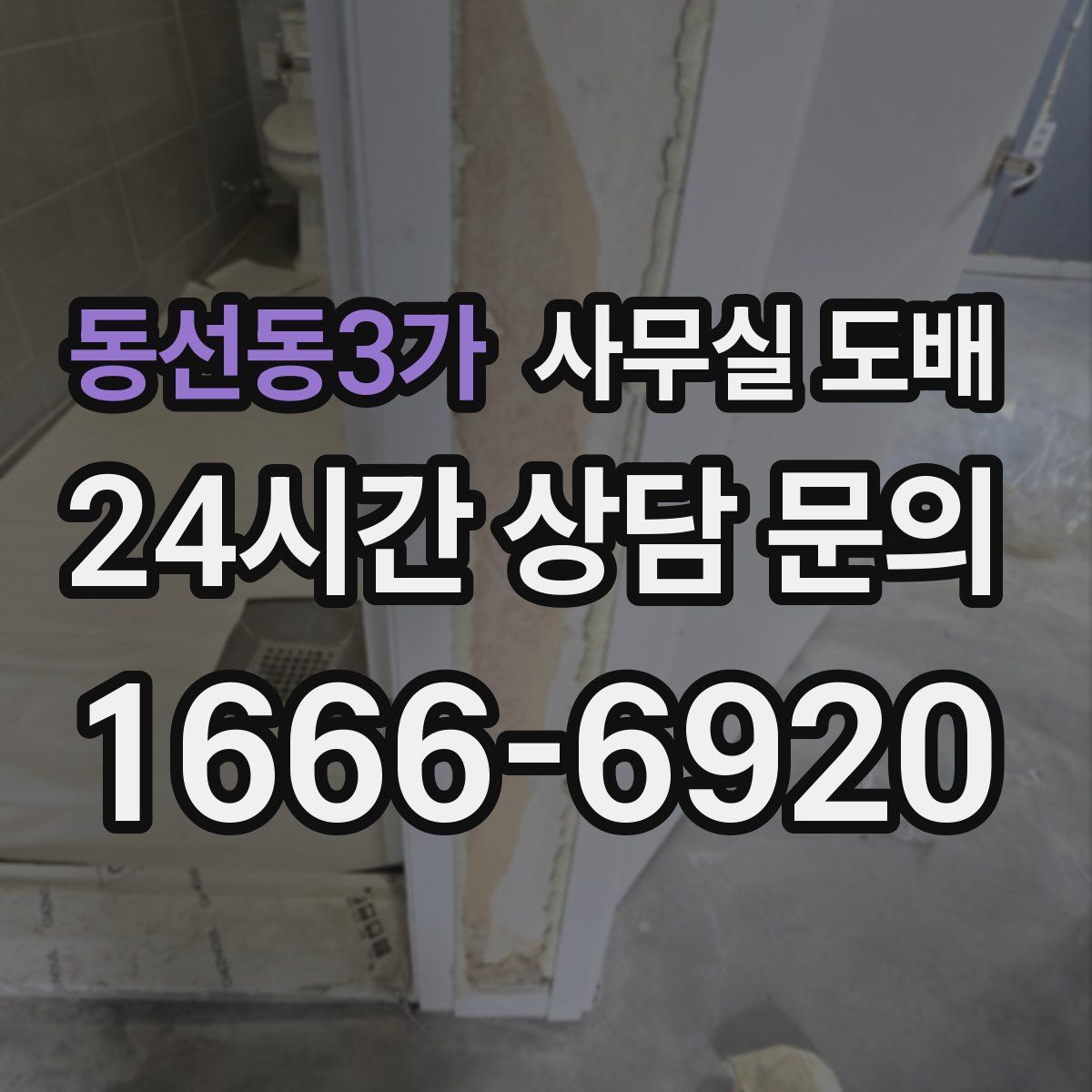 동선동3가 사무실 도배