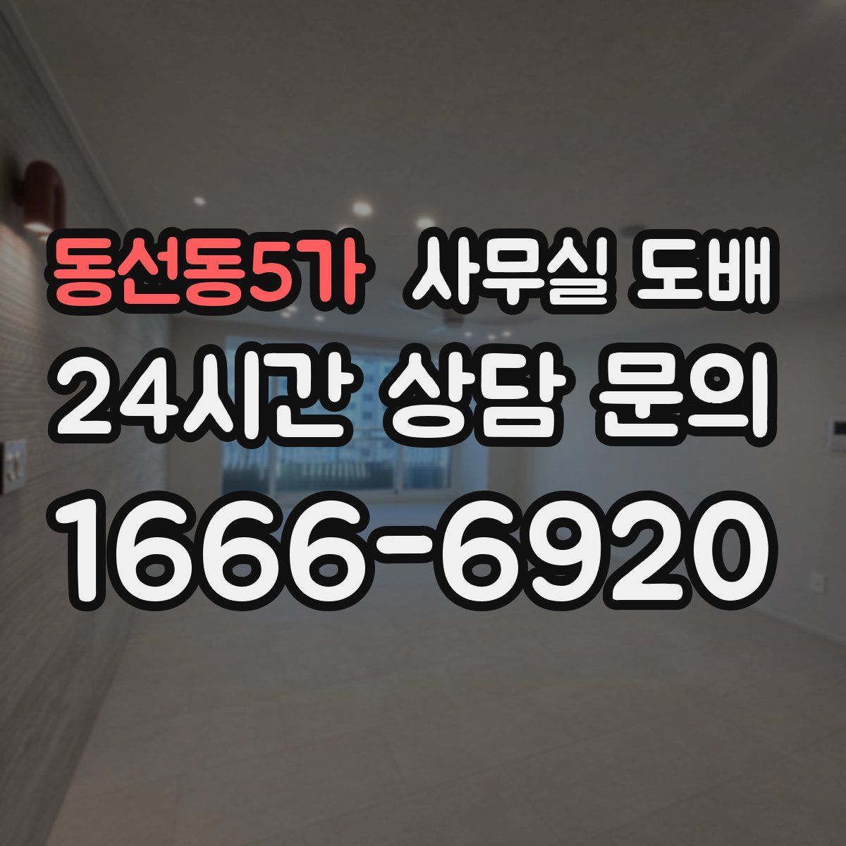 동선동5가 사무실 도배