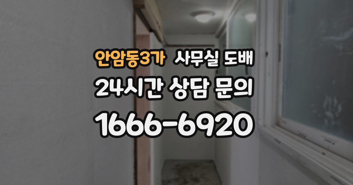 안암동3가 사무실 도배
