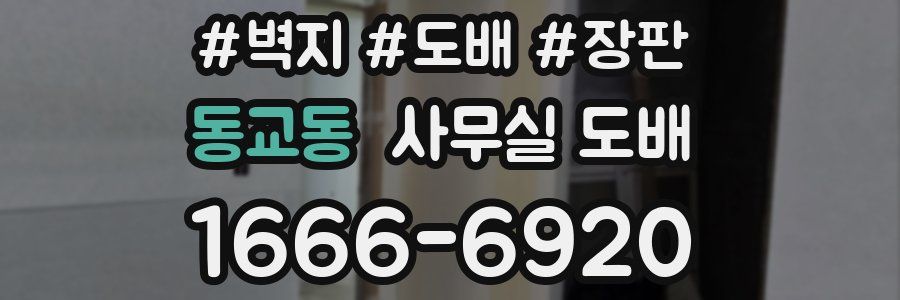 동교동 사무실 도배
