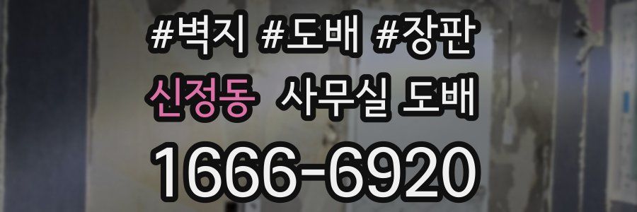 신정동 사무실 도배