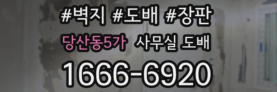 당산동5가 사무실 도배