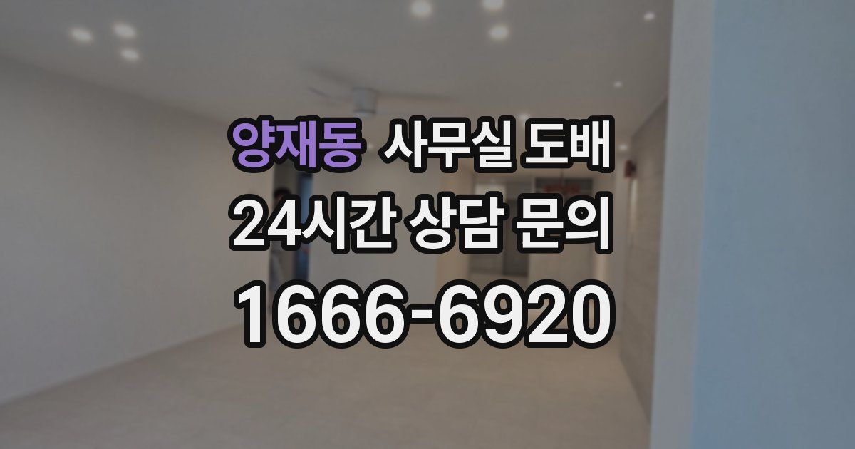 양재동 사무실 도배