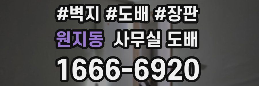 원지동 사무실 도배