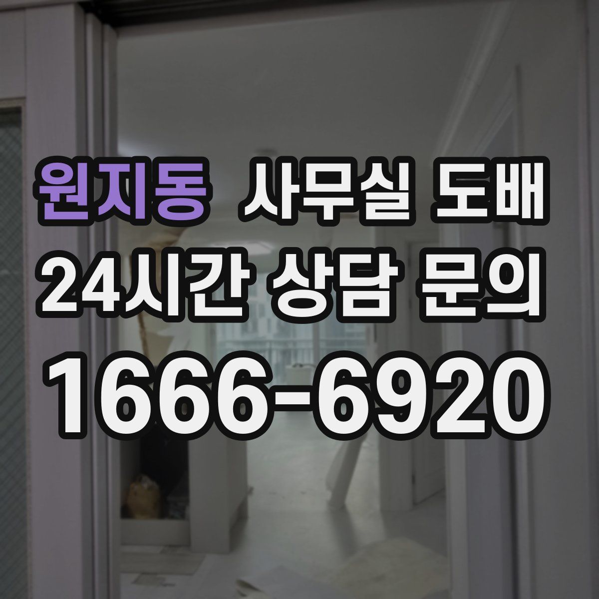 원지동 사무실 도배
