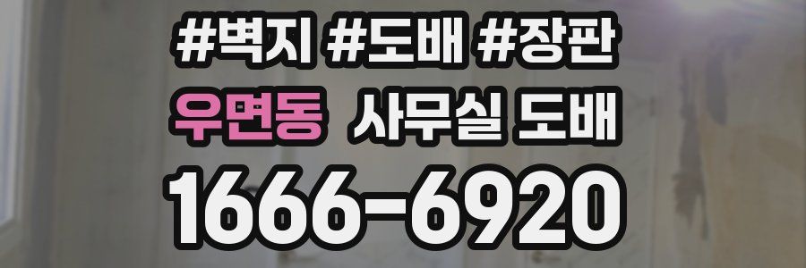 우면동 사무실 도배