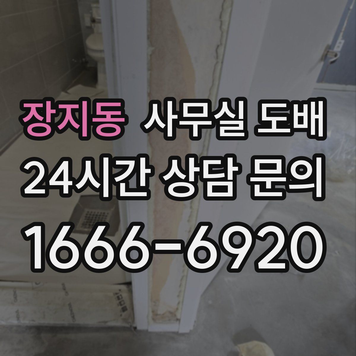 장지동 사무실 도배