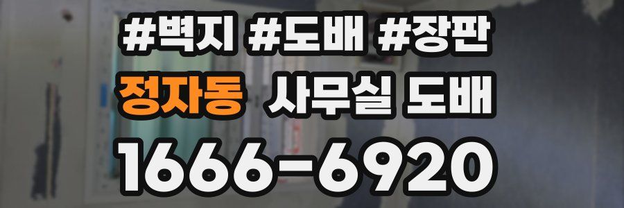 정자동 사무실 도배