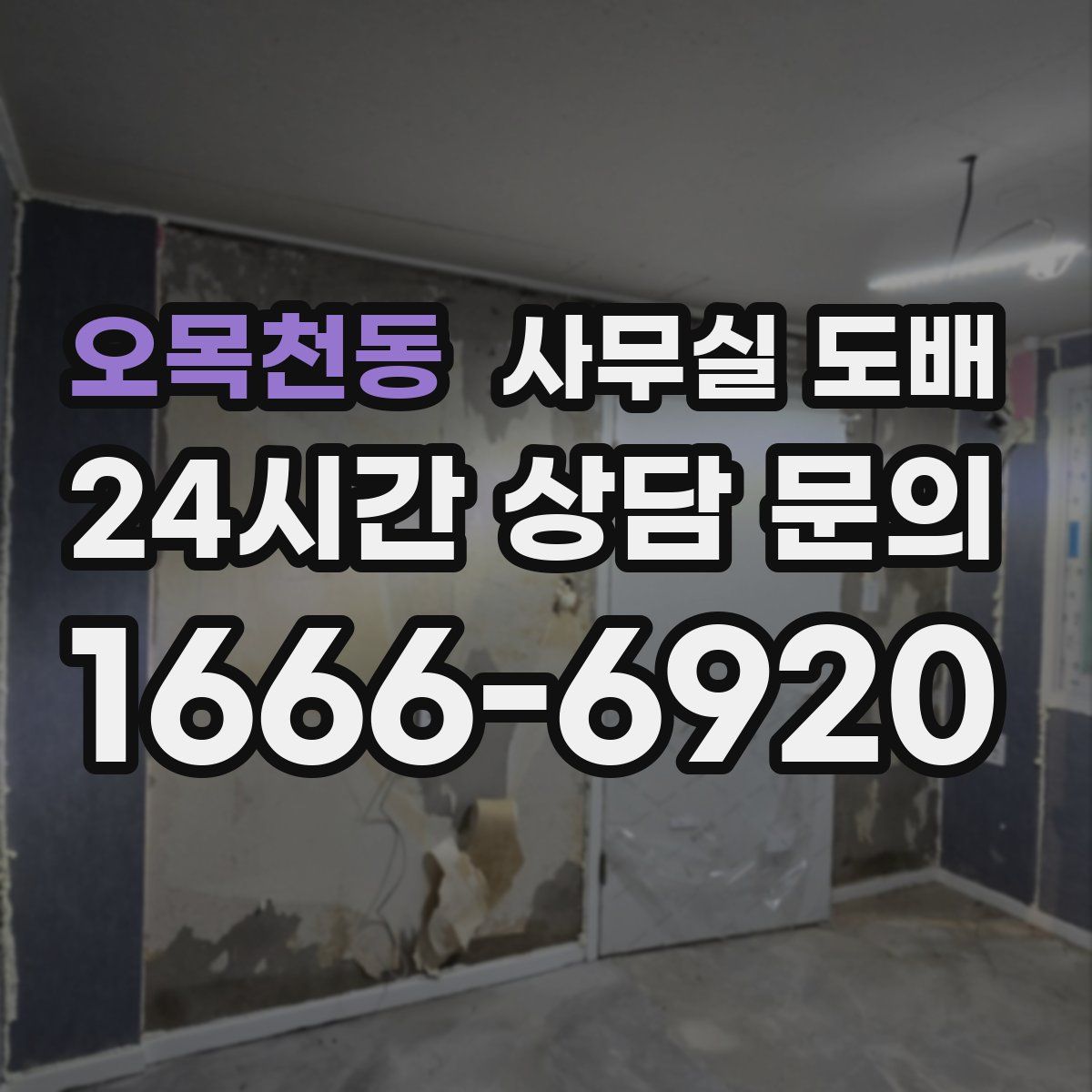 오목천동 사무실 도배