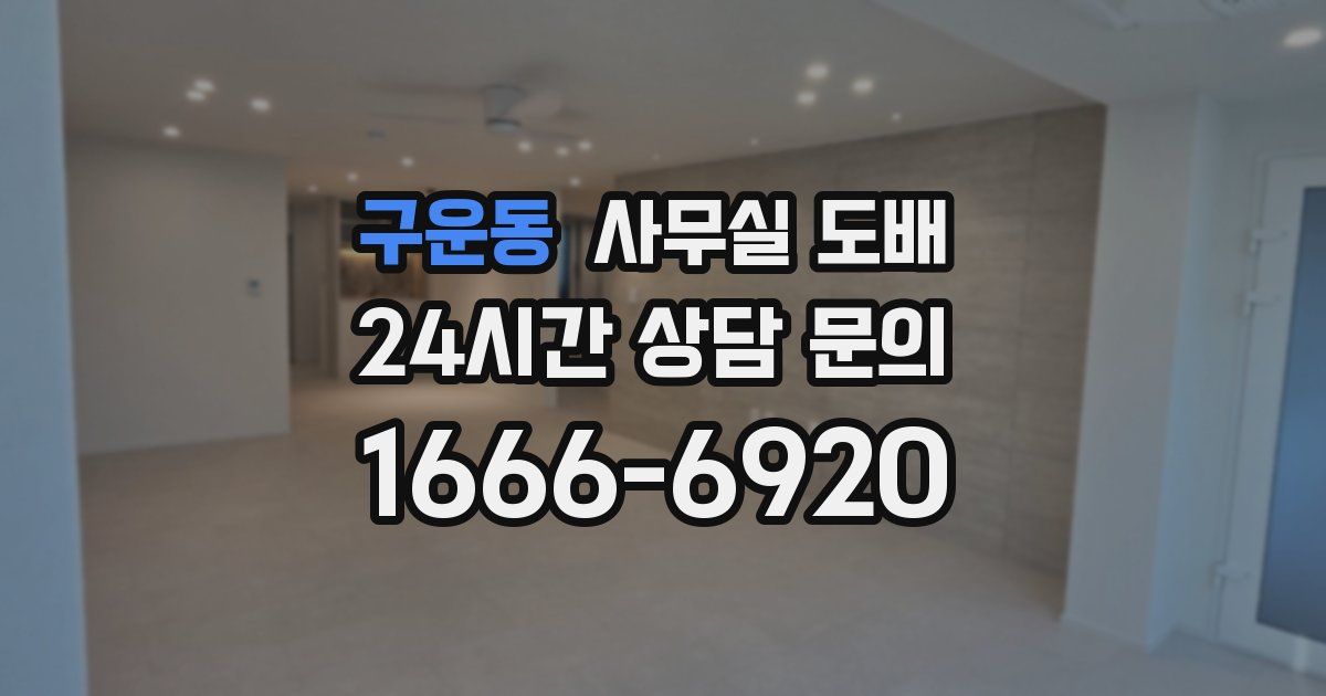 구운동 사무실 도배