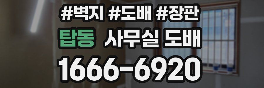 탑동 사무실 도배