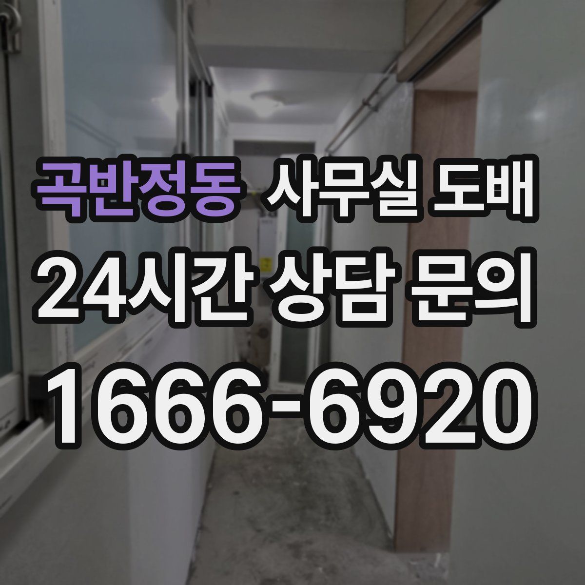 곡반정동 사무실 도배