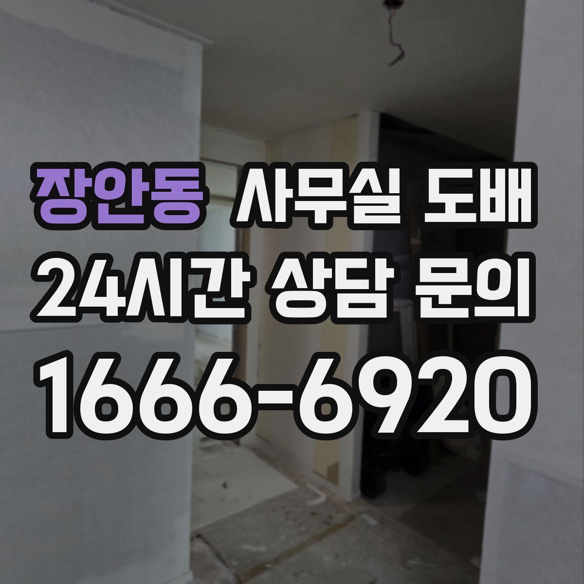 장안동 사무실 도배
