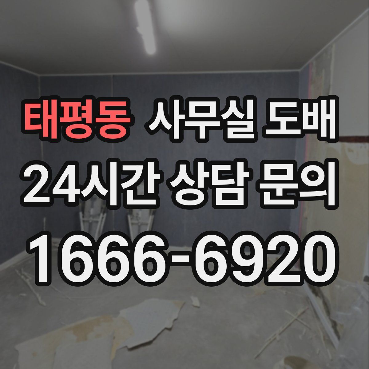 태평동 사무실 도배