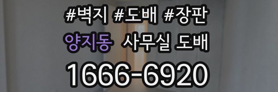 양지동 사무실 도배