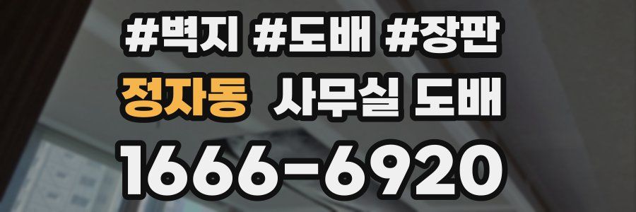 정자동 사무실 도배