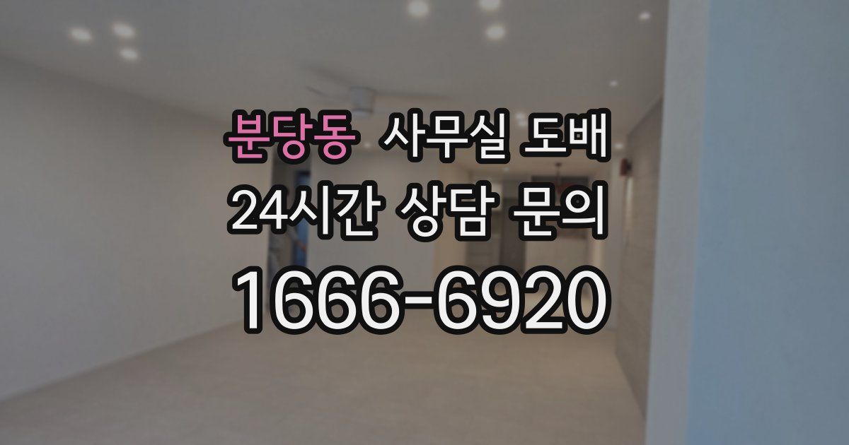 분당동 사무실 도배