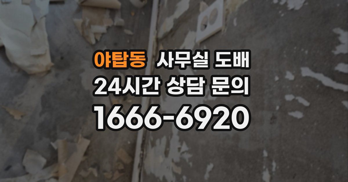야탑동 사무실 도배