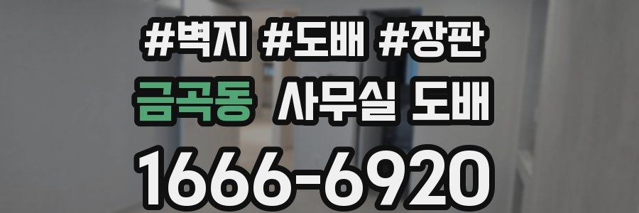 금곡동 사무실 도배