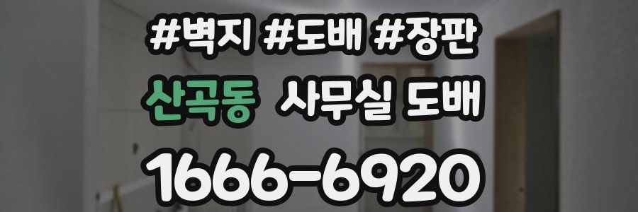 산곡동 사무실 도배