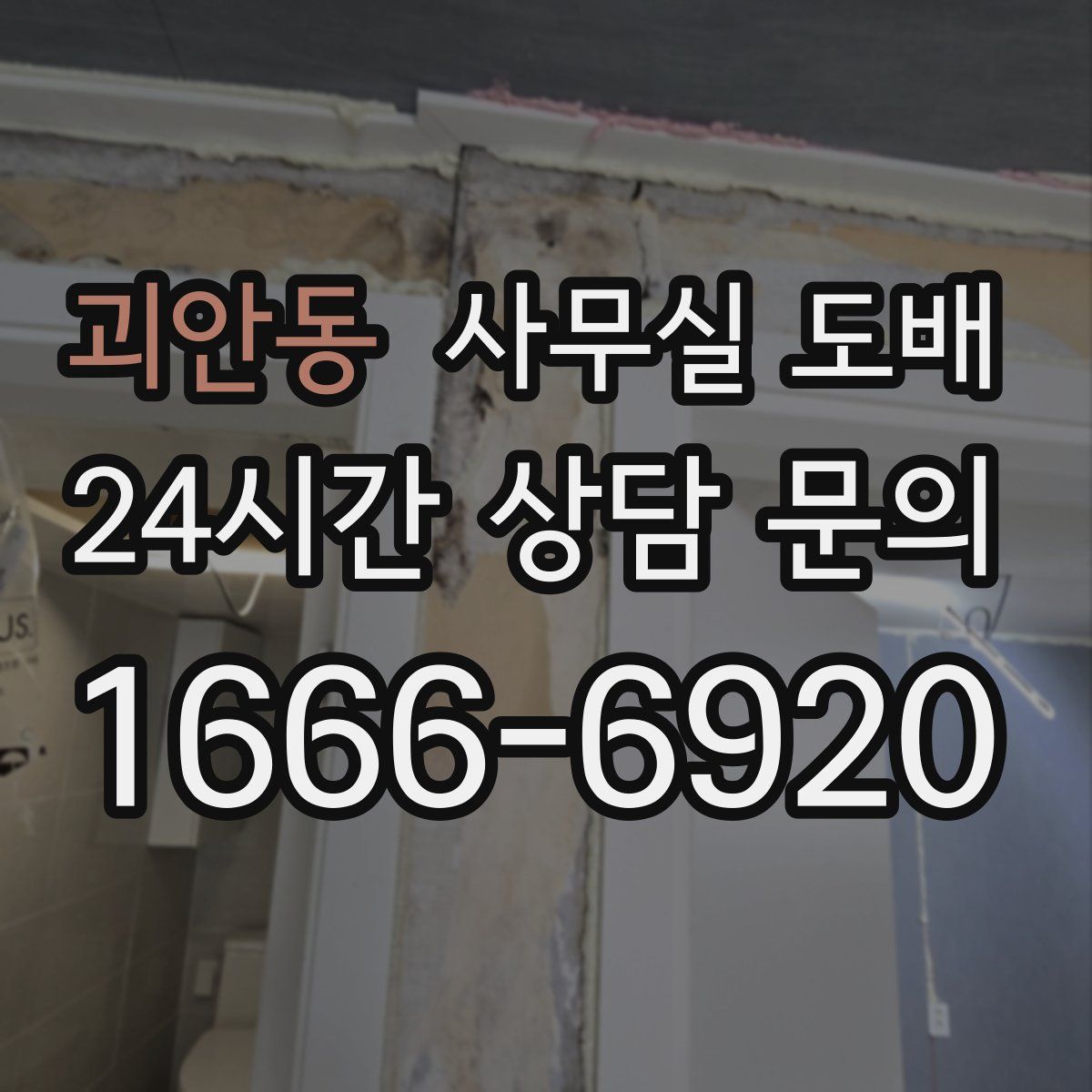 괴안동 사무실 도배