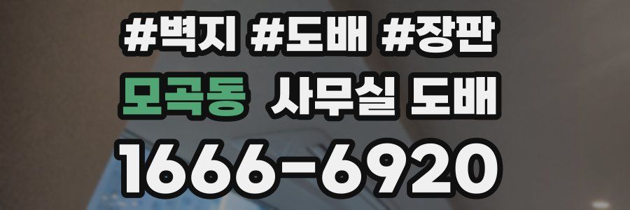 모곡동 사무실 도배