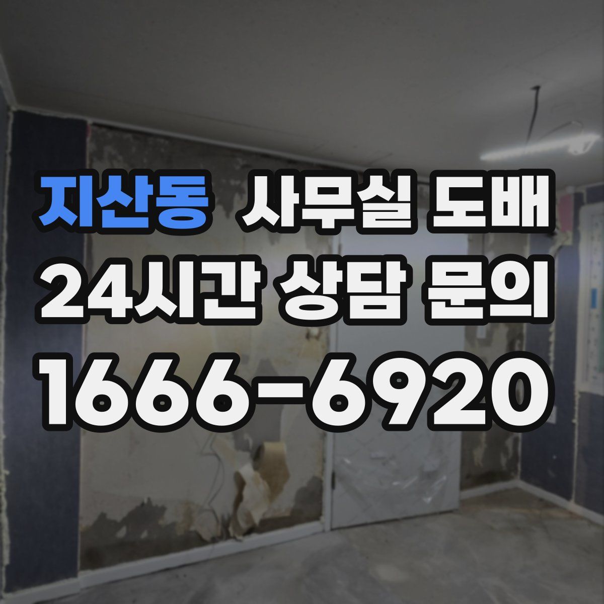 지산동 사무실 도배