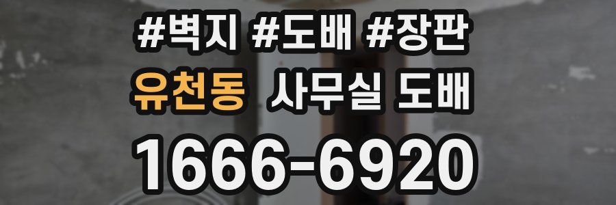 유천동 사무실 도배