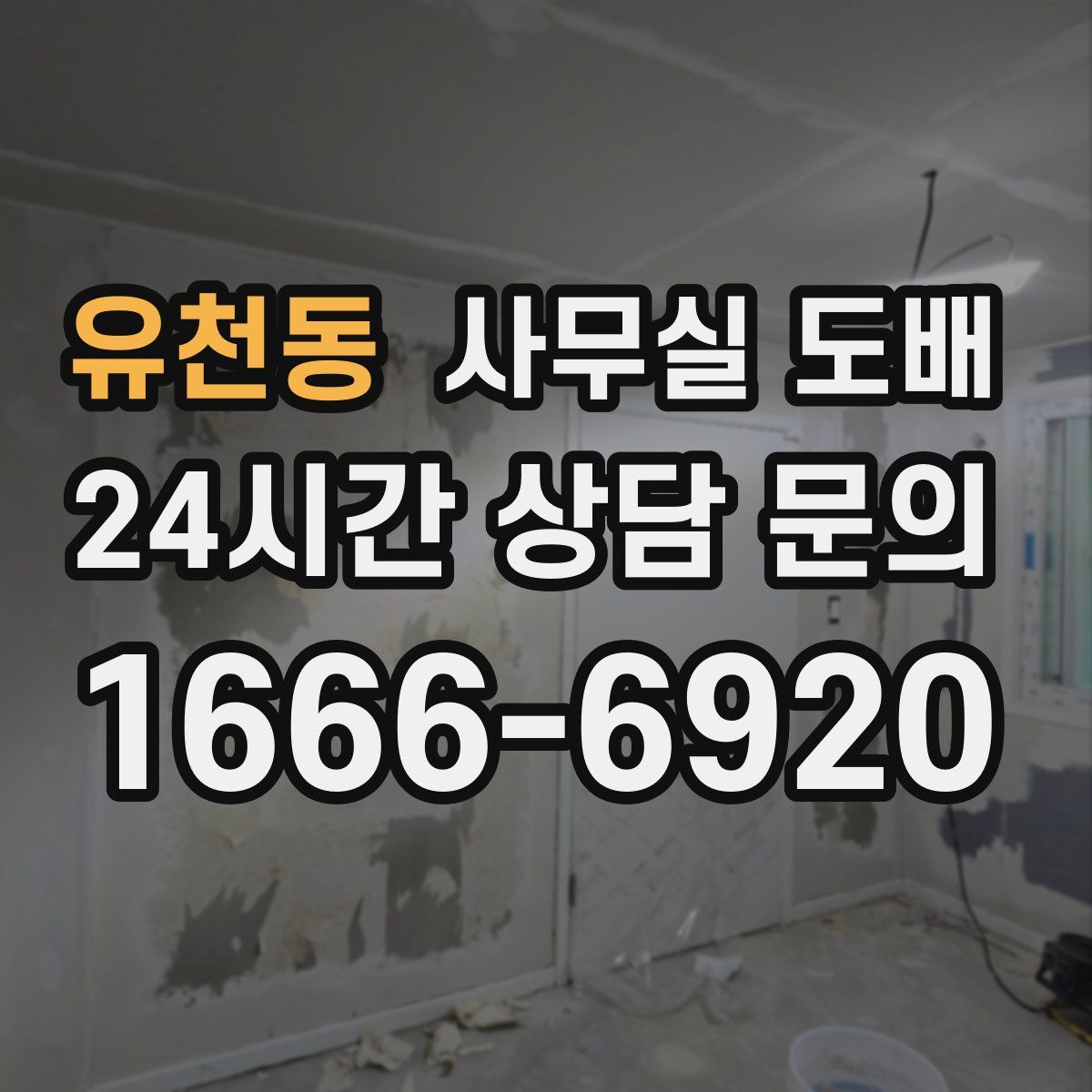 유천동 사무실 도배