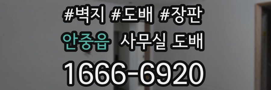 안중읍 사무실 도배