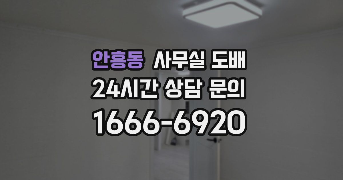 안흥동 사무실 도배