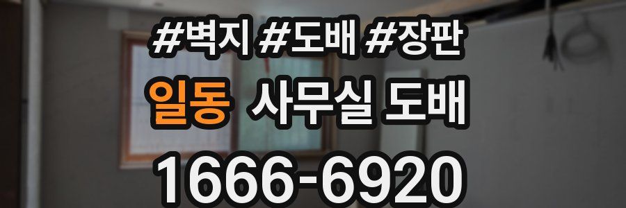 일동 사무실 도배